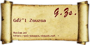 Gál Zsuzsa névjegykártya