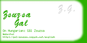 zsuzsa gal business card